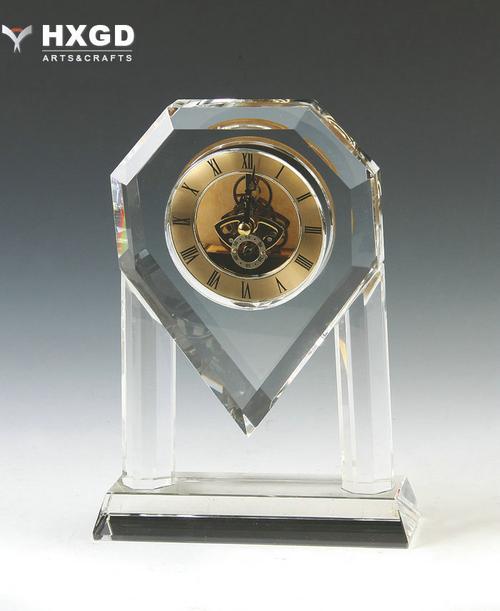 厂家直销水晶钟表水晶钟代工生产oem定制